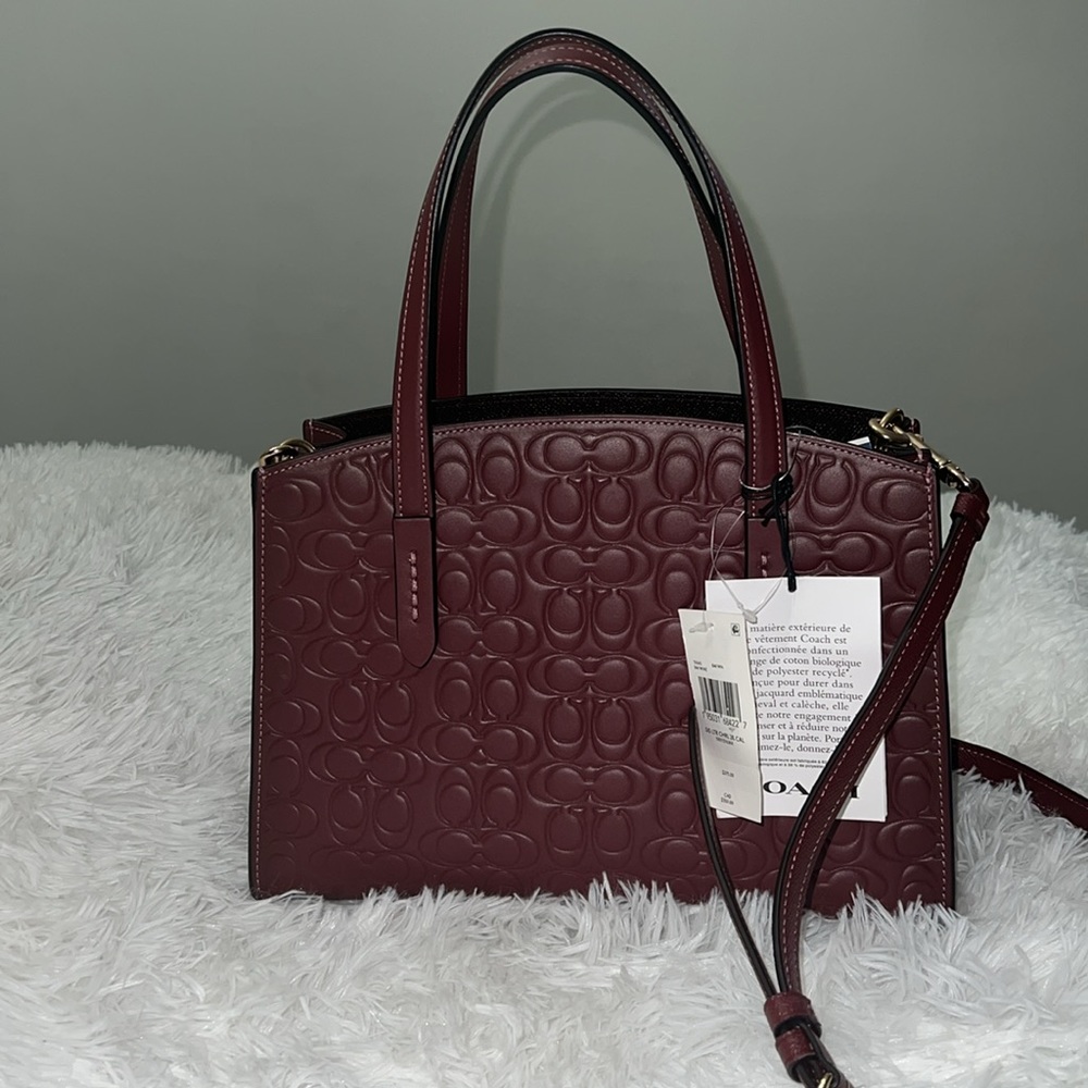 Coach bag 💼 and crossbody color wine - Picture 2 of 4